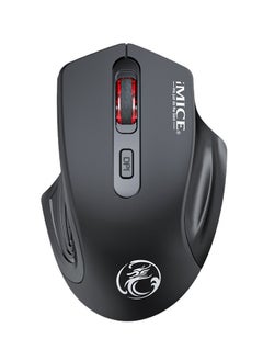 iMice Wireless Mouse, TYPE-C Rechargeable Wireless Mouse, Silent Office And Game Mouse, 3-Speed DPI Adjustment, Ergonomic Optical Portable Mouse For Laptops Android Windows Mac OS, Black  - Image 2
