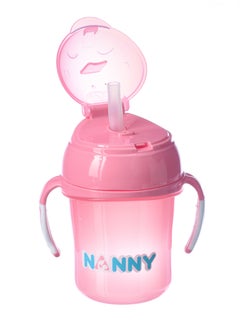 Baby Sippy Cup with Straw, BPA Free Toddler Training Cup with Leak-Proof Lid and Handle, Weighted Straw for Easy Drinking