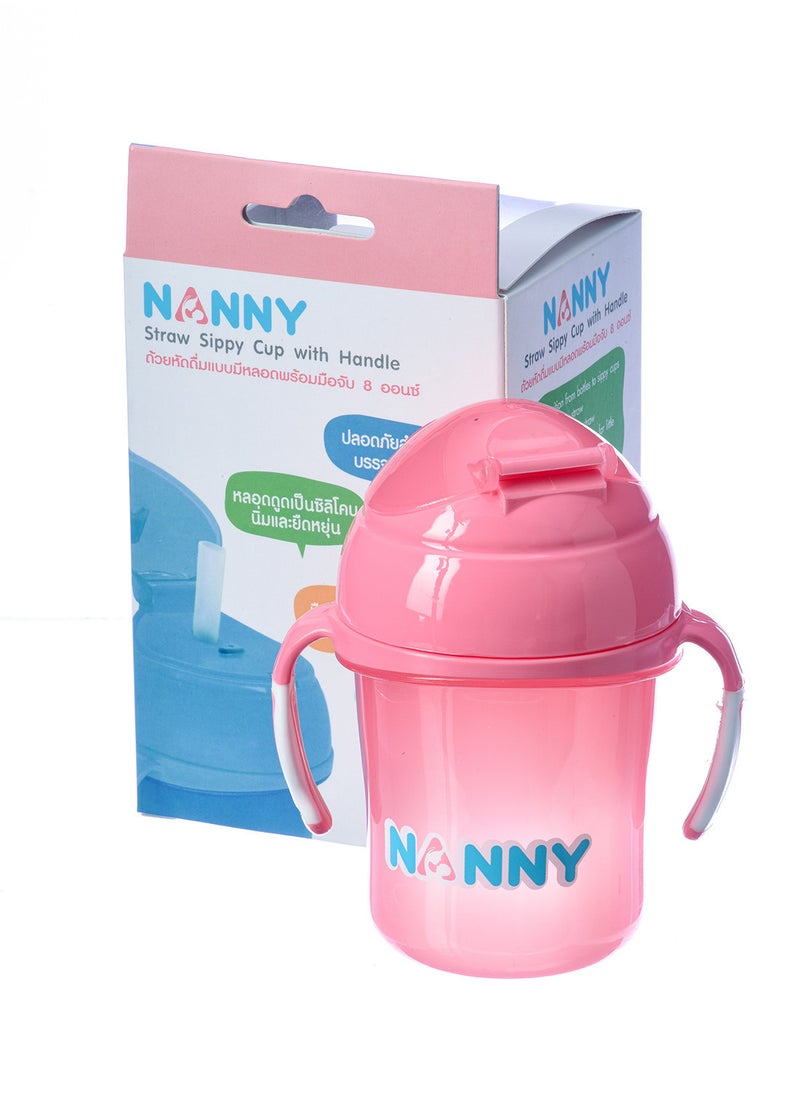 Generic - Baby Sippy Cup with Straw, BPA Free Toddler Training Cup with Leak-Proof Lid and Handle, Weighted Straw for Easy Drinking - Image 1