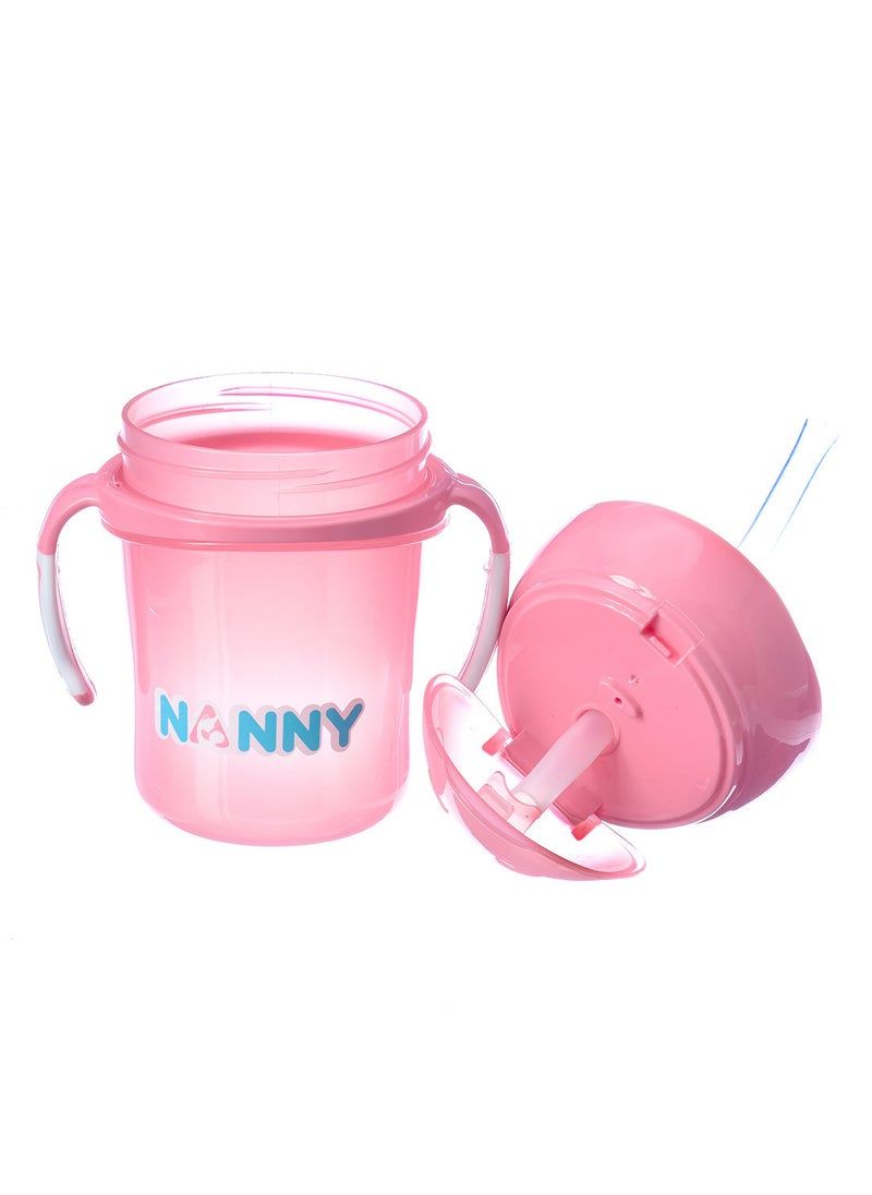 Generic - Baby Sippy Cup with Straw, BPA Free Toddler Training Cup with Leak-Proof Lid and Handle, Weighted Straw for Easy Drinking - Image 1