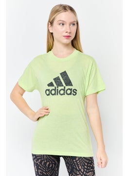 Women Sportswear Fit Short Sleeves Training T-Shirt, Green