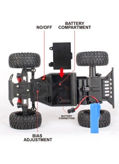SYOSI Loozix RC Racing Car, 1:20 Scale 2.4GHZ Remote Control 20KM/H High Speed Racing RC Truck Electric Toy Vehicle with 2 Rechargeable Batteries for Boys Kids  - Image 3