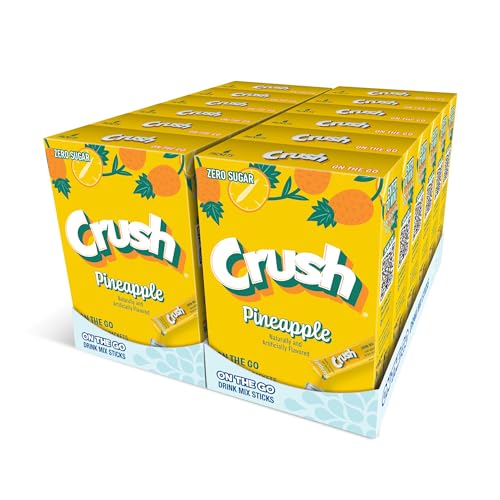 Juicy Mixes Crush- Powder Drink Mix - Sugar Free & Delicious (Pineapple, 72 Sticks) - Image 1