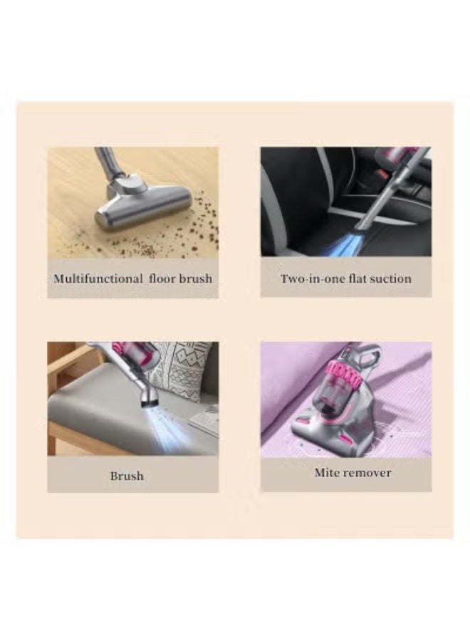Cordless 4-in-1 Vacuum Cleaner with 10000Pa Suction Power – UV Mite Remover & Advanced HEPA Filtration – Stick & Handheld Vacuum for Home, Car, Sofa, Carpet, Mattress & Pet Hair – Lightweight, Rechargeable, Ultra Quiet Design - Image 2