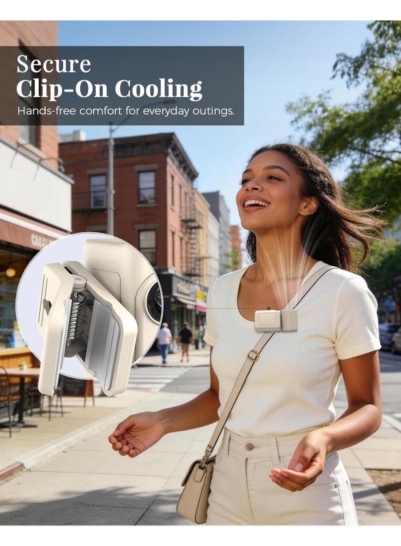 general Clip-On Portable Fan, 13500 RPM High-Speed Rechargeable Handheld Mini Fan, LED Display, 360° Rotating Detachable Clip, Stroller Fan for Baby, Travel Essentials, Summer Gifts for Women and Men - Image 2