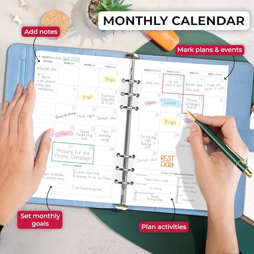Clever Fox Weekly Planner Binder – Goal Setting Planner for Time Management & Weekly Tasks – Work & Life Organizer with To Do List & Habit Tracker – Undated, 7″ x 9″ Hardcover (Periwinkle) - Image 4
