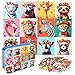 MZZOTOY Beautiful Wild Animals Puzzles for Kids Ages 48 100 Pieces Jigsaw Puzzles for Kids Ages 35 Puzzle for Girls and Boys Learning Educational Puzzles Toys in a Metal Box - Image 2