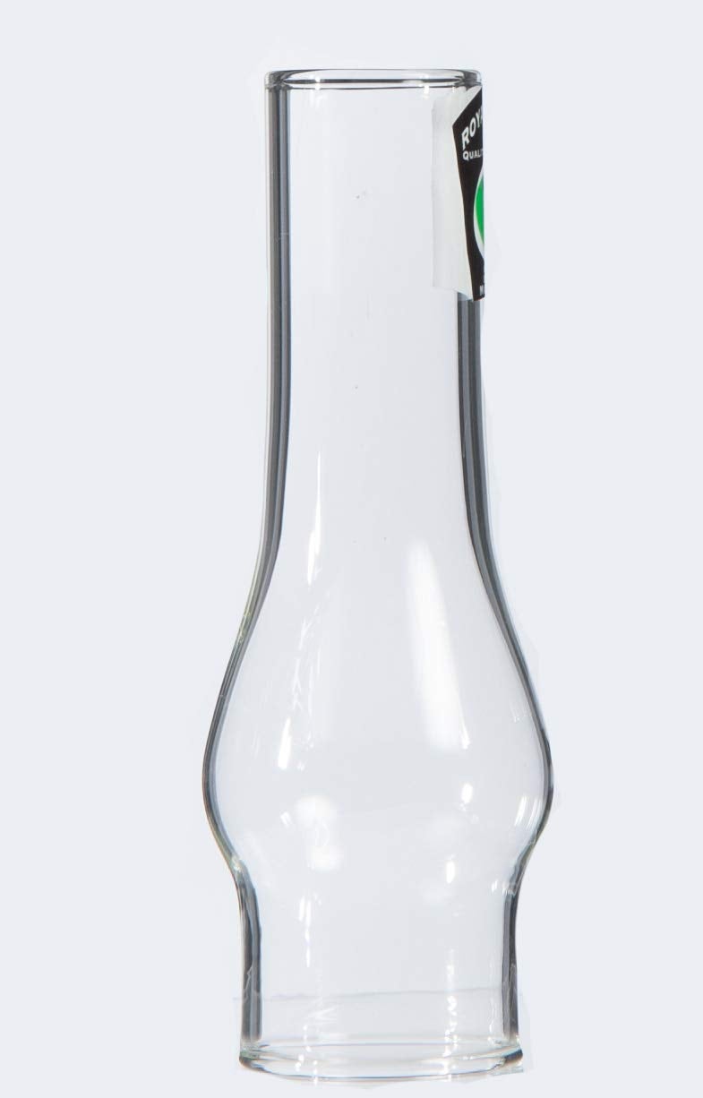 B&P Lamp مصباح B&P صغير قاعدة 1 1/4 بوصة بارتفاع 4 1/2 بوصة مع مدخنة زجاجية شفافة لمصابيح الزيت المصغرة والإضاءة - Image 1
