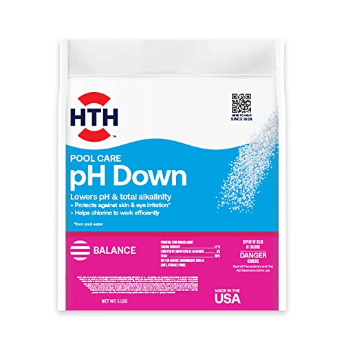 HTH للعناية بالحمامات خافض pH كيميائي حمام السباحة 5 أرطال - Image 1