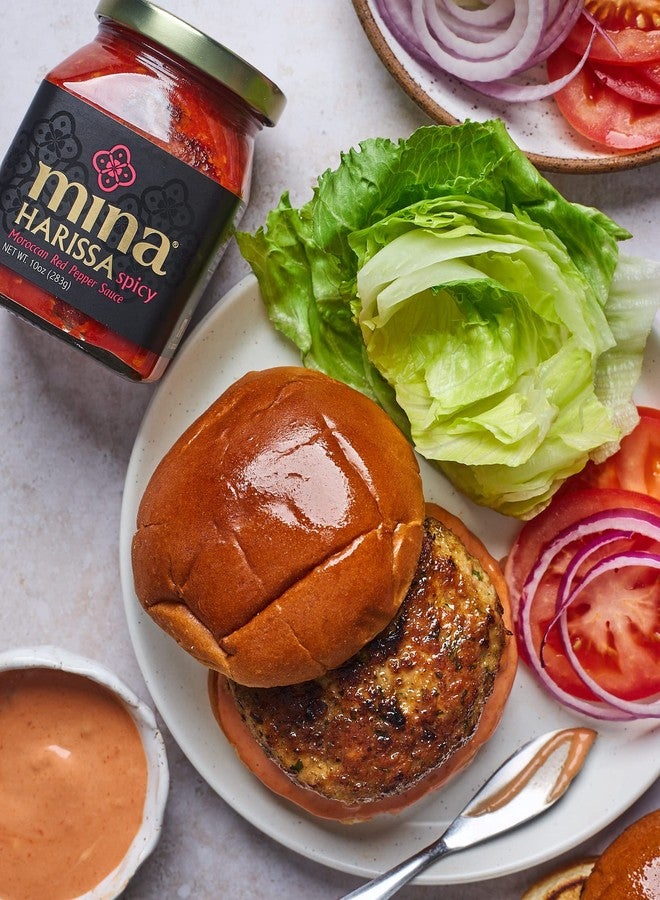 Mina Harissa Hot Sauce, Gourmet Moroccan Heat, Homestyle Spicy Red Chili Harissa Paste with Tangy Twist, 10 oz (Pack of 2) Harissa Sauce, Excite Your Senses with Mina's Harissa Seasoning - Image 5
