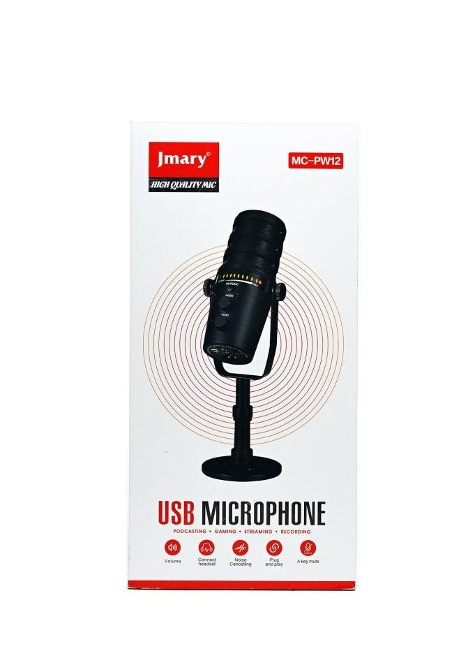 JMARY MC-PW12 USB Desktop Condenser Microphone - Image 1