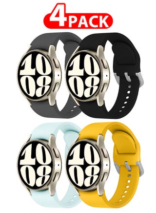 4 Pack For Samsung Galaxy Watch 6/6 Classic 20mm Silicone Band Flexible and Durable Replacement Sport Strap - pzsku/Z93AE3E3CEEC53FFE623FZ/45/_/1704704092/60c195b0-44e9-463a-a894-661a572194e0