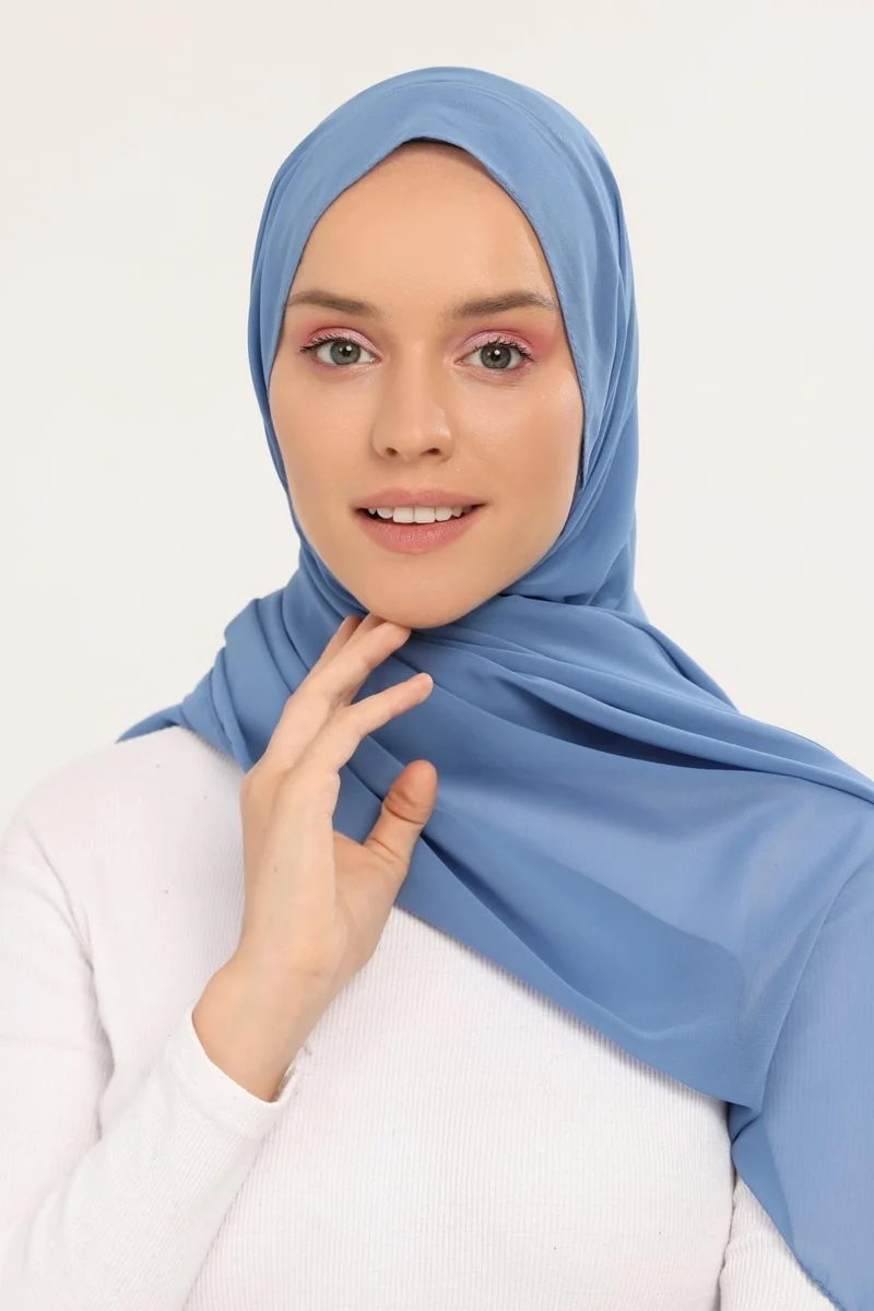 التوبة Ready Luxury Practical Hijab Chiffon Shawl