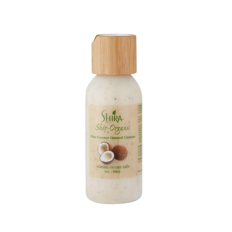 Shira ShirOrganic Pure Coconut Oatmeal Cleanser For Normal To Dry Skin Removes Dead Skin Cells And Provide Nourished Hydrated Soothing Skin89ml