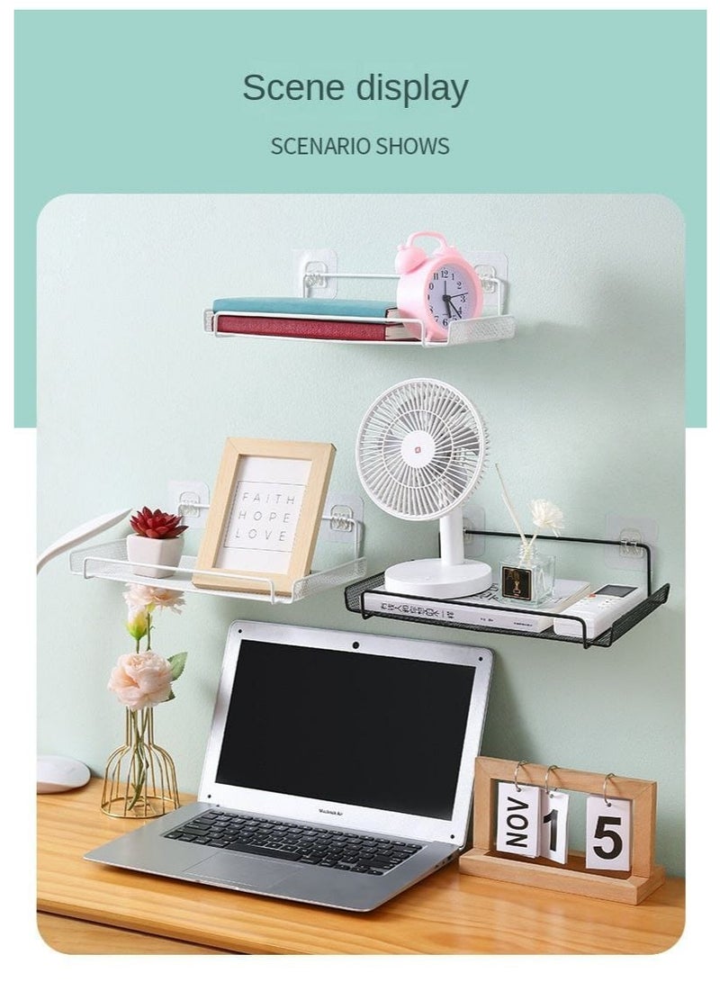 Black metal shelf organizer for space saving, suitable for all purposes - Image 3