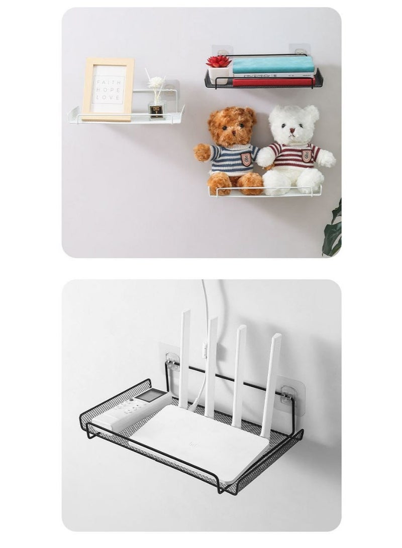 Black metal shelf organizer for space saving, suitable for all purposes - Image 4