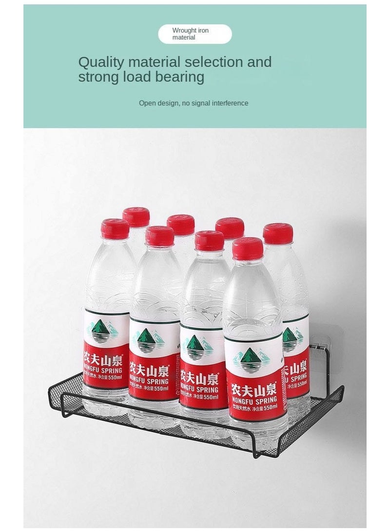 Black metal shelf organizer for space saving, suitable for all purposes - Image 5