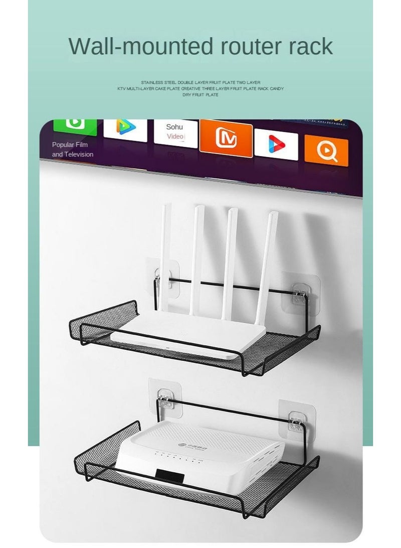 Black metal shelf organizer for space saving, suitable for all purposes - Image 1