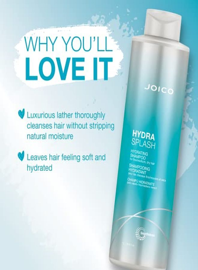 JOICO Hydrasplash Hydrating Shampoo For Fine Hair 33.8 Fl Oz - Image 2