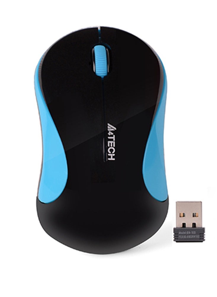 إيه 4 تيك - ماوس ميني لاسلكي لأجهزة الكمبيوتر المحمولة G3-270، 2.4 جيجا هرتز V-Track Mouse 1000 نقطة في البوصة، مسافة تصل إلى 10-15 متر، تتغير البطارية بهندسة موفرة للطاقة، بصري - Image 1