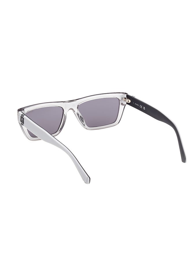 GUESS نظارات شمسية مستطيلة للرجال بحماية من الأشعة فوق البنفسجية - GU0012020A55 - حجم العدسة: 55 مم - Image 3