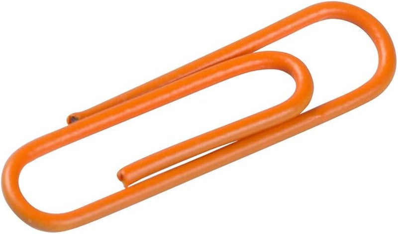 JAM PAPER Colorful Standard Paper Clips - Regular 1 Inch - Orange - 100 Count - Image 4