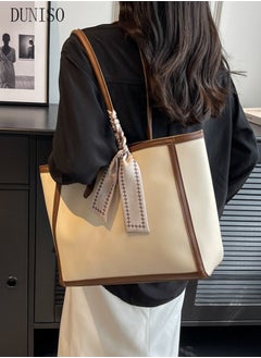 DUNISO Women's Shoulder Tote Bag Faux Leather Handbag for Women Large Capacity Messenger Fashionable Travel Shoulder Bag for Ladies Girls College Students  - Image 5