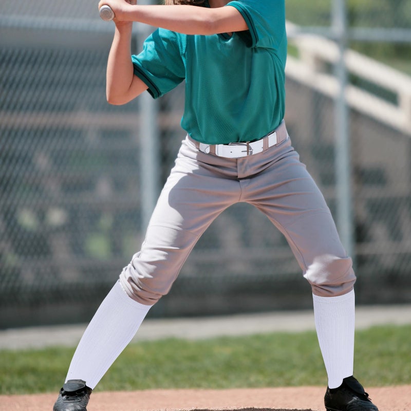 Dxhycc Youth Baseball Socks and Belt Combo Set Softball Baseball Socks and Elastic Waist Belt for Youth Boys Girls, White - Image 5