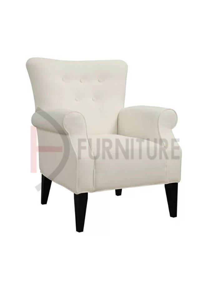 DIVINE FURNITURE Bedroom Button Tufted Armchair - Image 4
