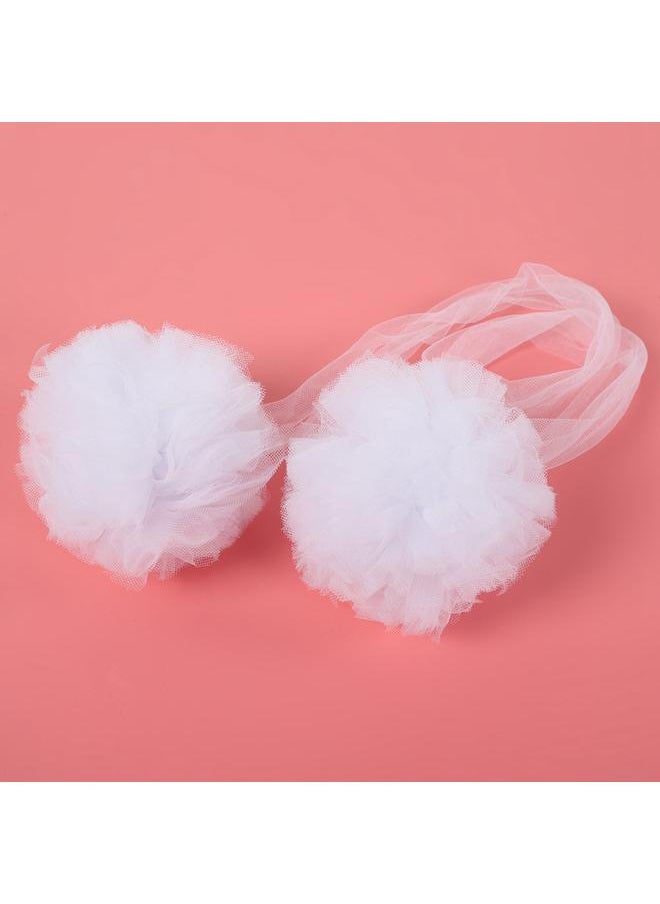 Thoraya Baby Bed Mosquito Net Hanging Flower Ball Crib Accessories Wall Pendant Decor(White)  - Image 3