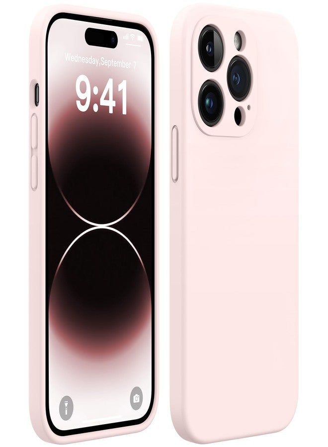 AOTESIER Magnetic for iPhone 14 Pro Max Case, Upgraded [Camera Protection] [Compatible with MagSafe] Food Grade Silicone Phone Case with [2 Screen Protectors], 6.7 inch, Chalk Pink - Image 1