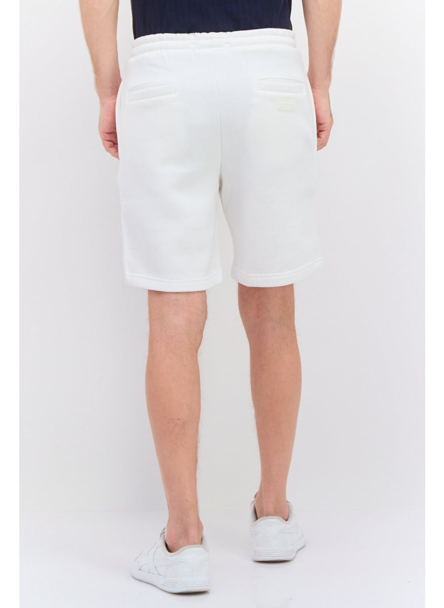 Blank Essentials - Men Brand Logo Solid Short, White - Image 1