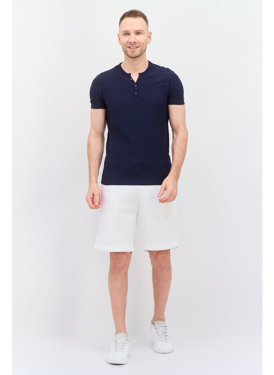 Blank Essentials - Men Brand Logo Solid Short, White - Image 1
