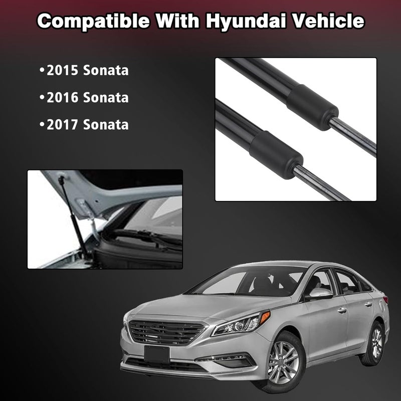 ZONFANT Front Hood Lift Supports for Hyundai Sonata - Image 2