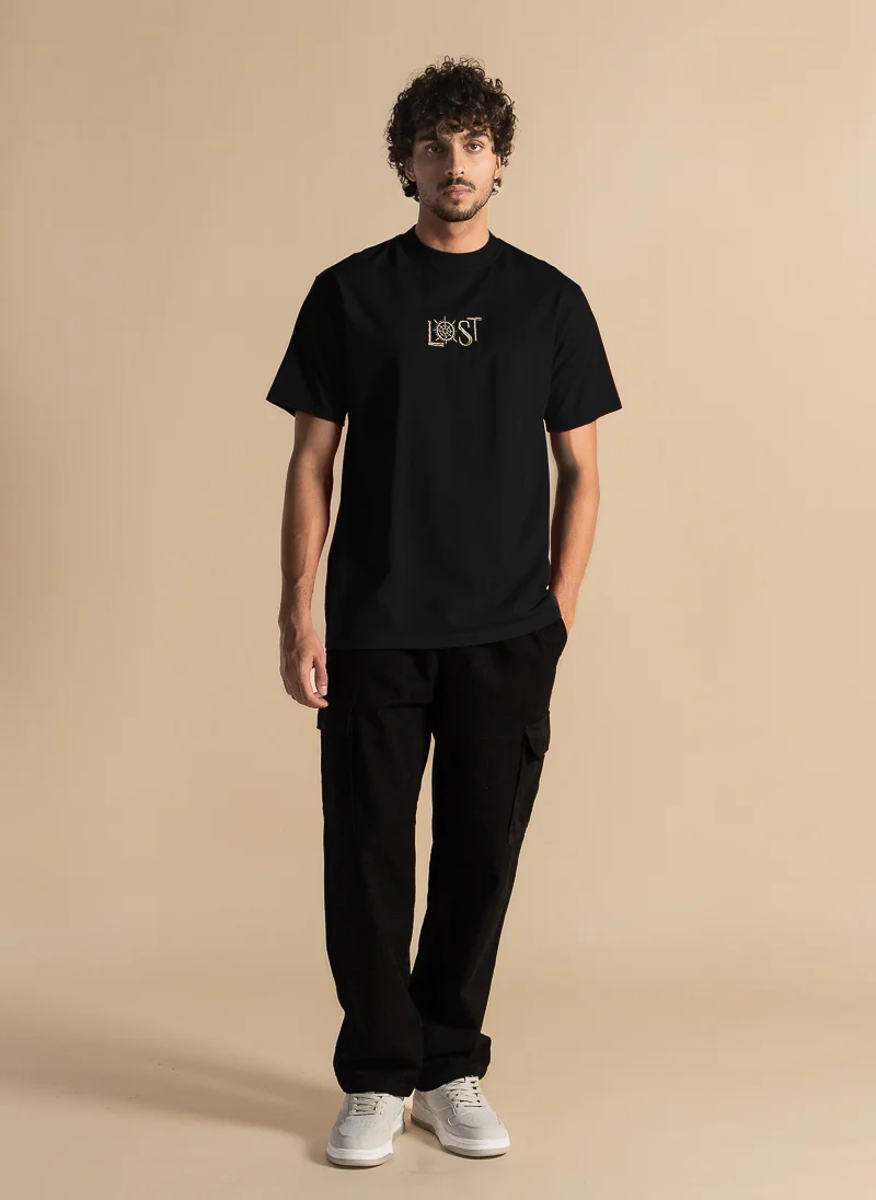 SHAPES DETAILED PATCHWORK T-SHIRT