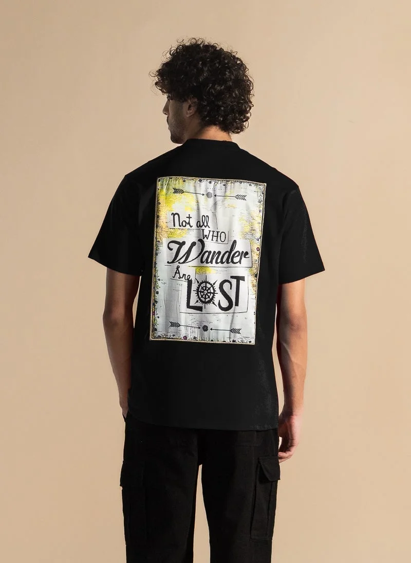 SHAPES DETAILED PATCHWORK T-SHIRT