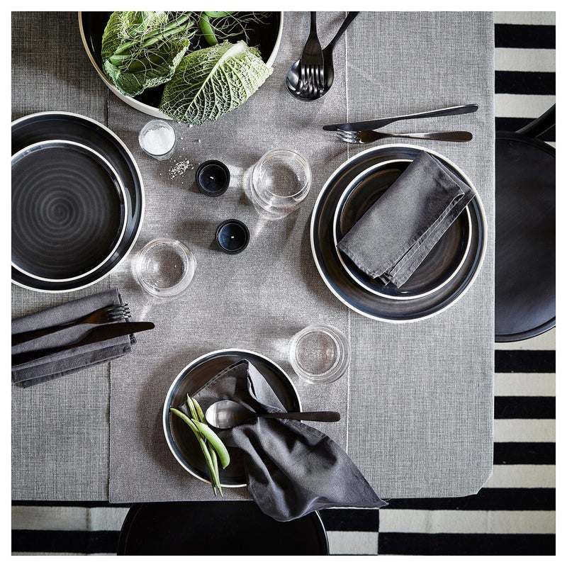 Baitique 24-Piece Stainless Steel Cutlery Set, Matt Black - Image 2