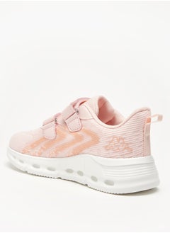 Kappa Girls' Textured Sports Shoes with Hook and Loop Closure  - Image 2