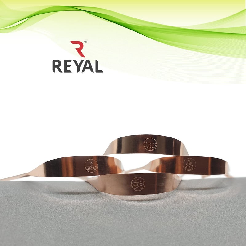 Reyal Smile 100% Copper Tongue Cleaner (Pack of 4) Fights Bad Breath for Family Adults and Kids - Image 2