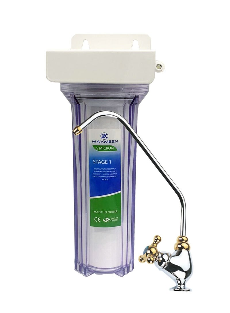 ماكسمين فلتر ماء مفرد (طقم) تحت المجلى مع حنفية - Image 1