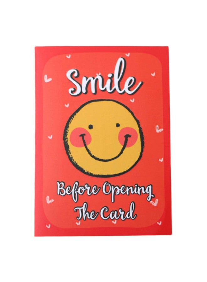 Oye Happy Emoji Face Greeting Card ,Cute and Cheesy Card for Birthday-1Piece - Image 1