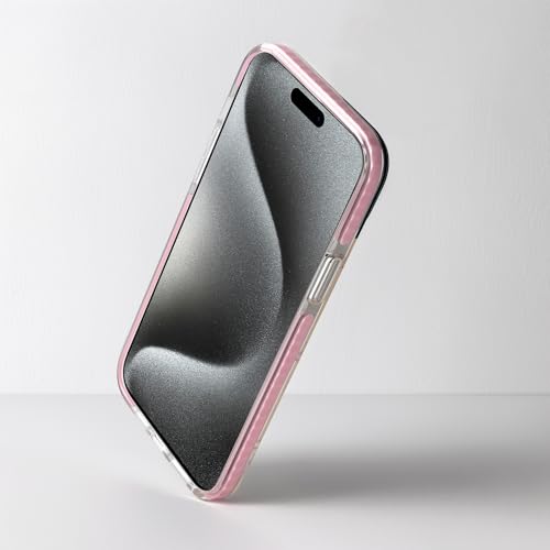 Dumkery Cute Pink Flowers Phone Case Compatible with iPhone 15 Pro Max, Floral Leaf Aesthetic Pattern, Soft TPU Full Body Protection Shockproof Bumper Cases Cover for Girls Women - Image 3