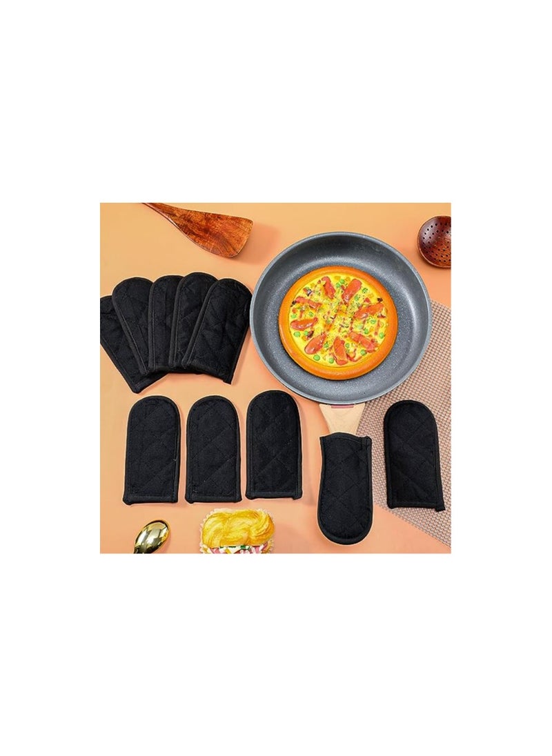 Generic - Black Heat Resistant Handle Covers - 5 Pack of Machine Washable Cast Iron Handle Sleeves for Kitchen Baking and Cooking Projects, Compatible with All Cookware Types. - Image 1