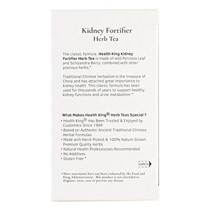 Health King Kidney Fortifier Herb Tea, Teabags, 20 Count Box - Image 2