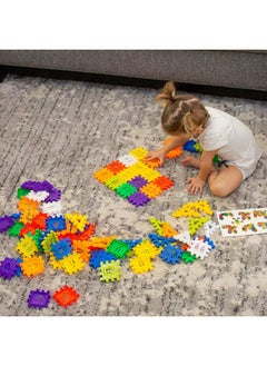 RAINBOW TOYFROG Waffle Blocks For Toddlers & Kids 96 Pcs Jumbo Toy Building Sets Stem Building Toys With Storage Container Kindergarten Toys Preschool Manipulatives For Toddlers  - Image 5