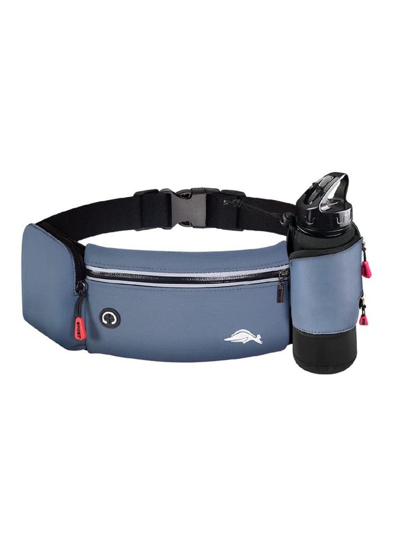 Excefore - Running Belt Bag, Running Belt Bag with Foldable Water Bottle Holder, Running Phone Holder for Women and Men, Water Resistant and Non Bouncing, Perfect for Running, Cycling and Walking - Image 1