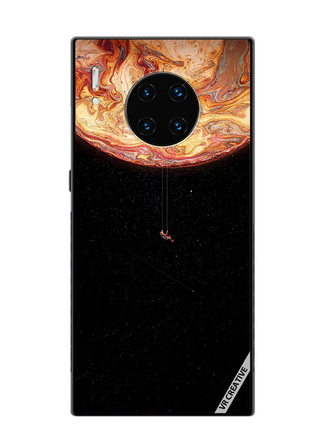 VR CREATIVE Protective Case Cover For Huawei Mate 30 Pro Black Galaxy Design Multicolour - Image 1