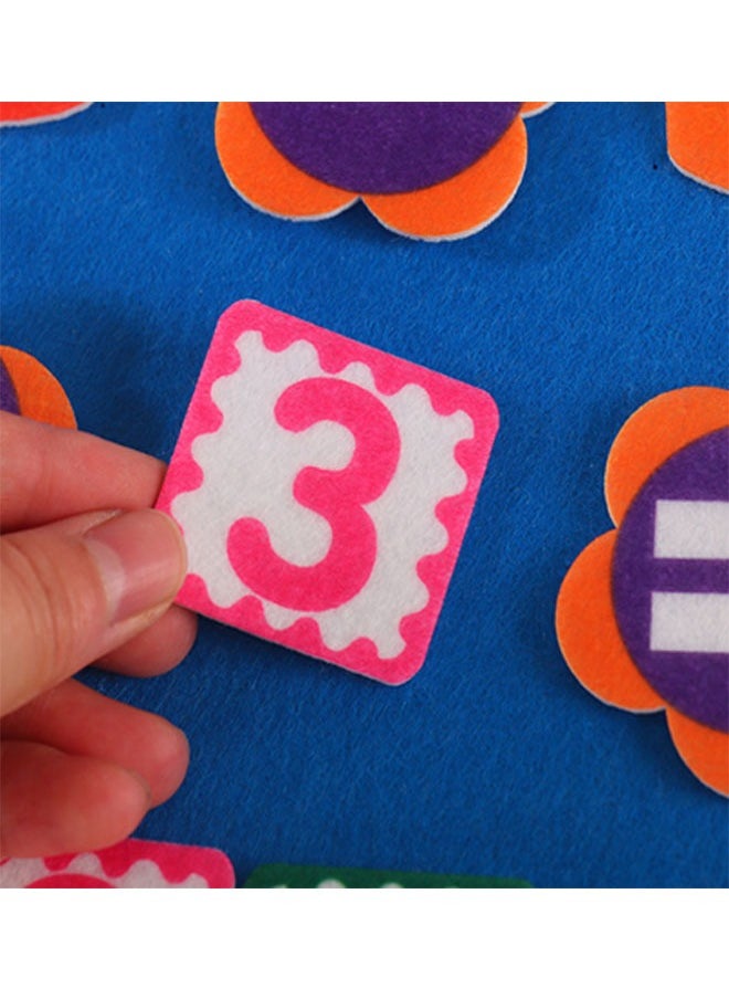 EHOME - Kids Montessori Math Toys Finger Numbers Counting Set 30x32cm, Learning Toddler Felt Educational Learning Counting Math Felt Board Preschool Manipulatives Travel Game Addition Subtraction - Image 1
