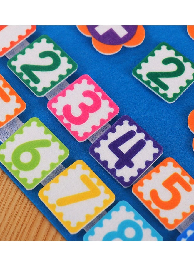 EHOME - Kids Montessori Math Toys Finger Numbers Counting Set 30x32cm, Learning Toddler Felt Educational Learning Counting Math Felt Board Preschool Manipulatives Travel Game Addition Subtraction - Image 1