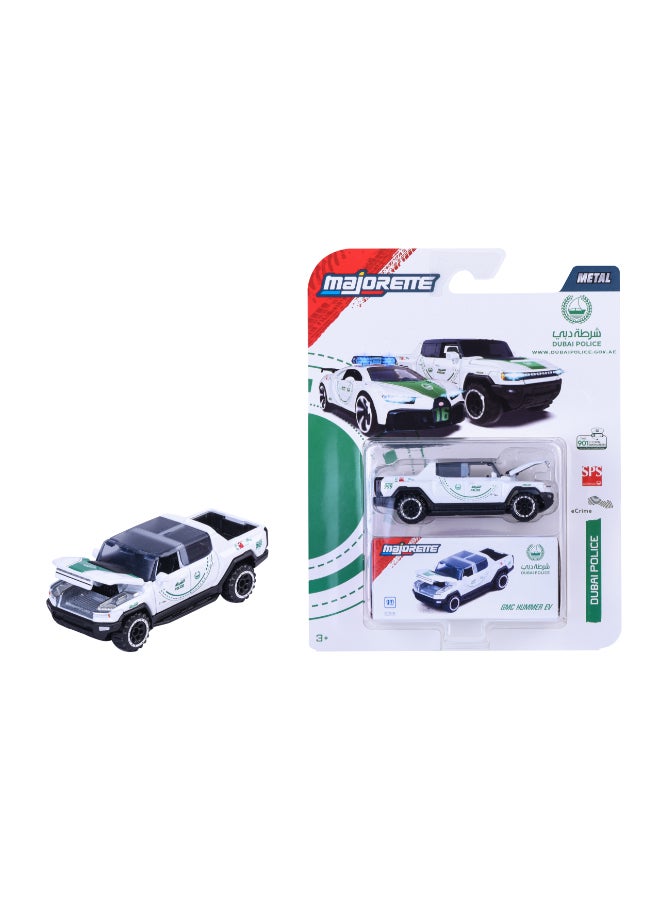 Majorette مجموعة ماجوريت شرطة دبي ديلوكس - حزمة فردية مصنوعة من المعدن - جي إم سي هامر EV (1:64) - Image 1